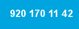 920 170 11 42